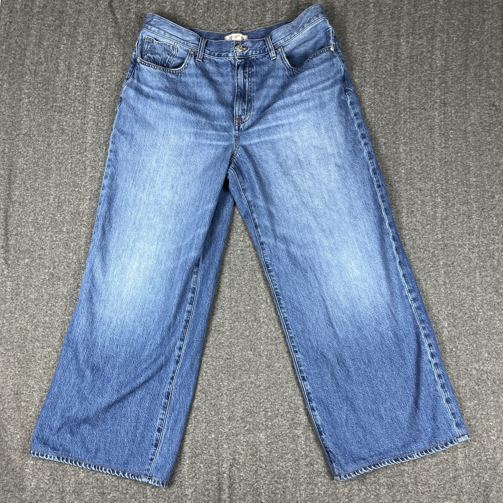 Madewell Classic Denim Wide Leg Jeans
